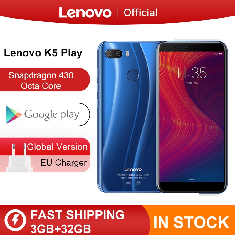 Global Version Lenovo K5 Play 3GB 32GB Snapdragon 430 Octa Core Smartphone 1.4G 5.7