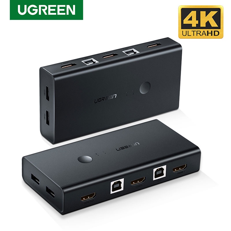 Ugreen HDMI KVM Switch 2 Port 4K USB Switch KVM VGA Switcher Splitter Box for Sharing Printer Keyboard Mouse KVM Switch HDMI VGA|usb switch box|kvm switchusb switch - AliExpress