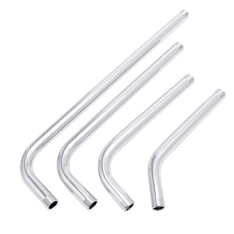 Thread G1/2 Stainless Steel Wall Mounted Tube Rainfall Shower Head Arm Bracket 16cm/20cm/30cm/40cm|Shower Heads| - AliExpress