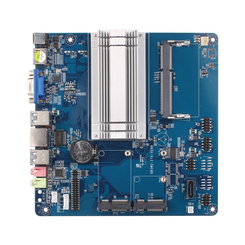 Intel Celeron N3150 Mini ITX Embedded Motherboard DDR3L mSATA SATA HDMI VGA 6*USB Mini PCI-E WiFi BT Gigabit LAN MIC SPK 12V 5A
