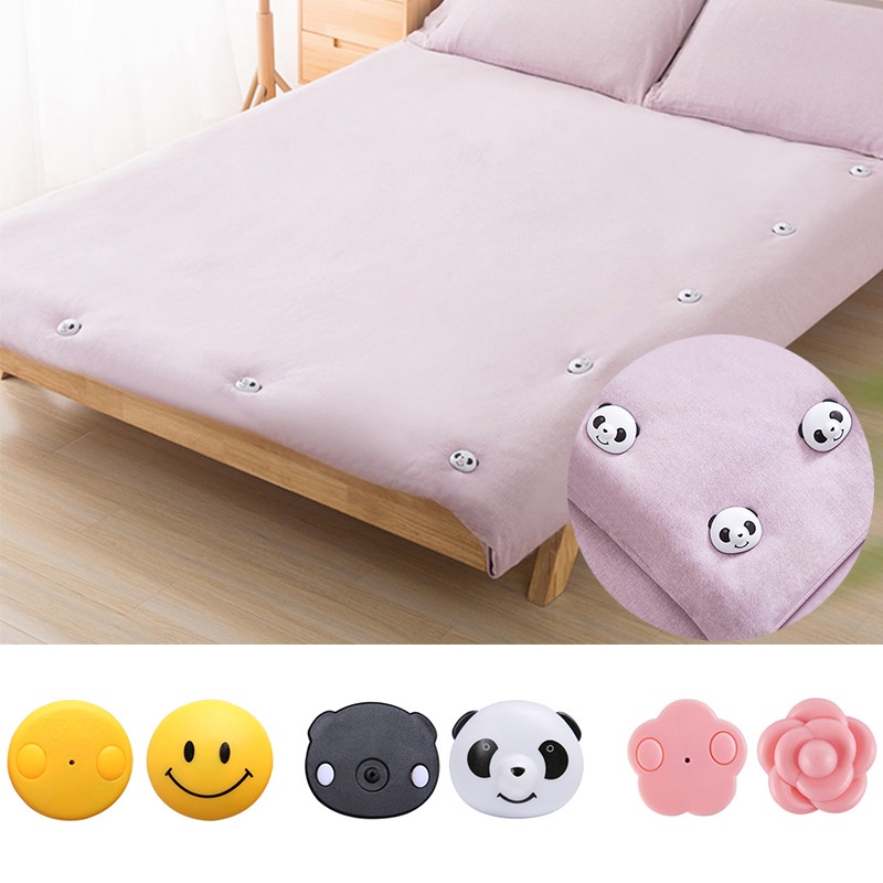 4PCS/Set Cute Panda Bed Sheet Clips Non Slip Fitted Quilt Sheet Holder Clip Bed Sheet Set Socks Mattress Fasten Fixator Holder|Clothes Pegs| - AliExpress