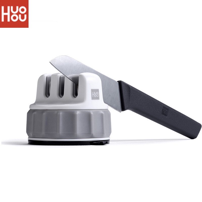 Huohou Mini Knife Sharpener One handed Sharpening Super Suction Kitchen Sharpener Tool|Smart Remote Control| - AliExpress
