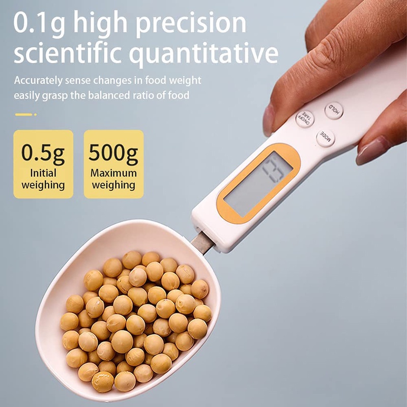 LCD Digital Kitchen Scale Electronic Cooking Food Weight Measuring Spoon 500g 0.1g Coffee Tea Sugar Spoon Scale Kitchen Tool|Measuring Spoons| - AliExpress
