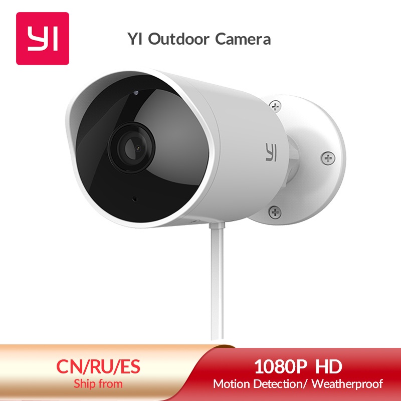 YI חיצוני אבטחת מצלמה ענן IP מצלמת אלחוטי 1080p רזולוציה עמיד למים ראיית לילה אבטחת מעקב מערכת לבן|camera cloud|wireless ipoutdoor security camera - AliExpress