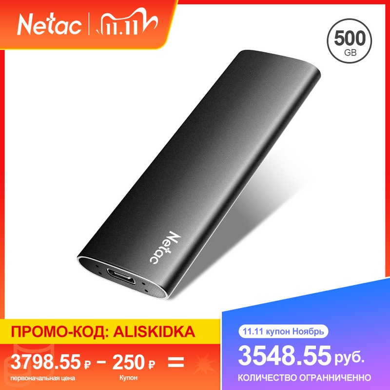 Netac ZSLIM SSD External Portable SSD 2TB 1TB 500GB 250GB Hard drive USB 3.1 Type C External Solid State Drives For Laptop|External Solid State Drives| - AliExpress