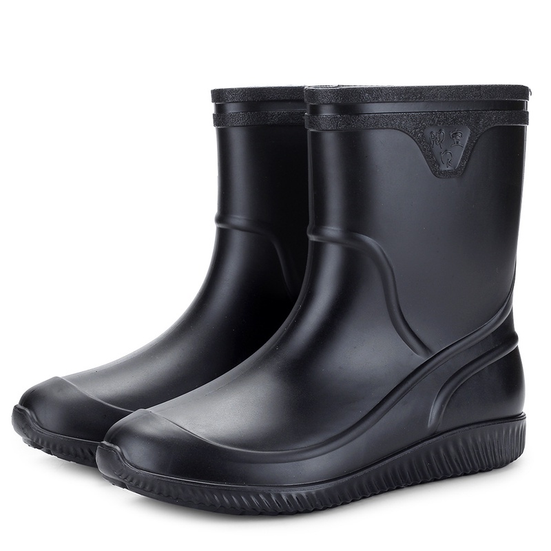 2019 Non slip Waterproof Rain Boots Thick Plastic Men Boots Men Shoes Zapatos De Hombre Men Shoes Work Boots Fishing Shoes| | - AliExpress