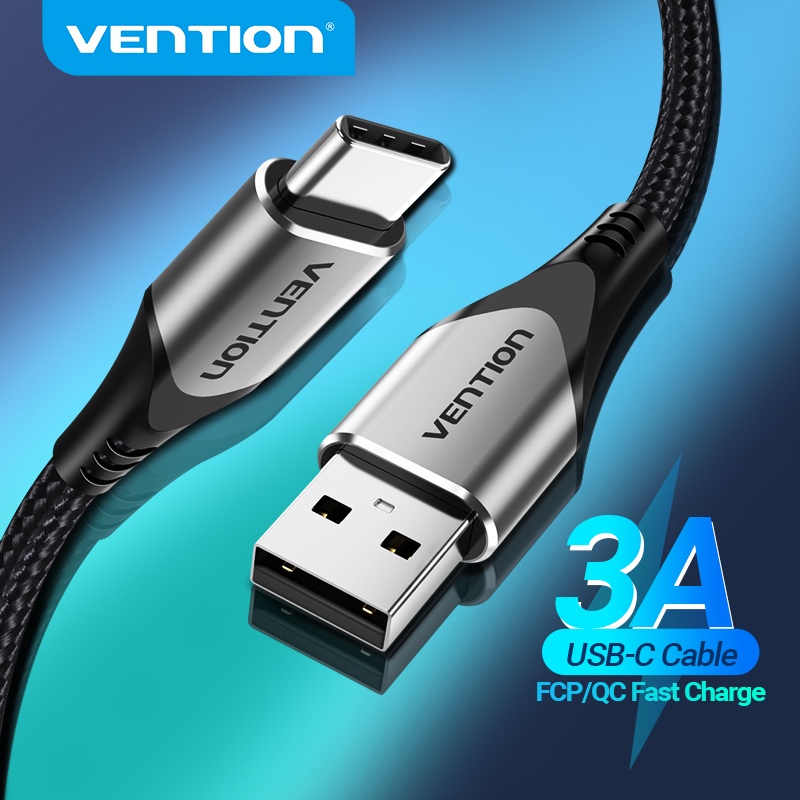 Vention USB Type C Cable for Huawei P40 3A Fast USB Charging USB C Charger Date Wire for Xiaomi Redmi note 8 Type C Cabo Cable|Mobile Phone Cables| - AliExpress