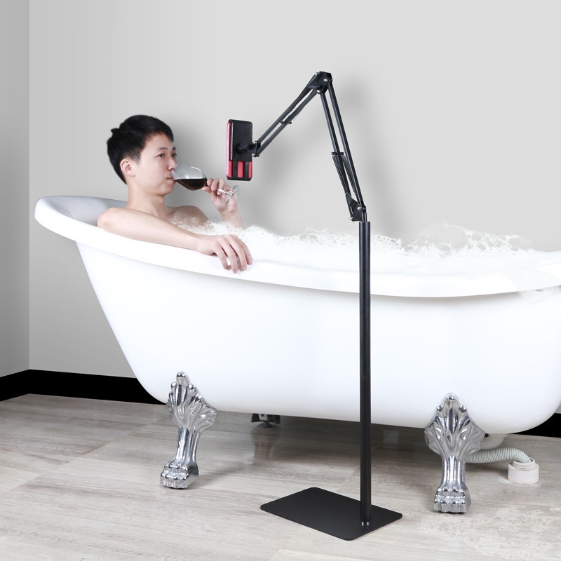 12.9inch Height Free Combination Foldable Tablet PC Floor Stand 360 Rotation Bed Home Lazy People Holder for iPad Air Mini|Tablet Stands| - AliExpress