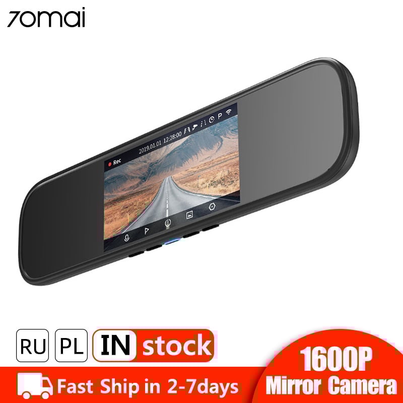 70mai Rearview Mirror Dash Cam Wifi 1600P HD 70 Mai Dashcam Rear View Car DVR Camera Auto Video Recorder 24H Parking Monitor