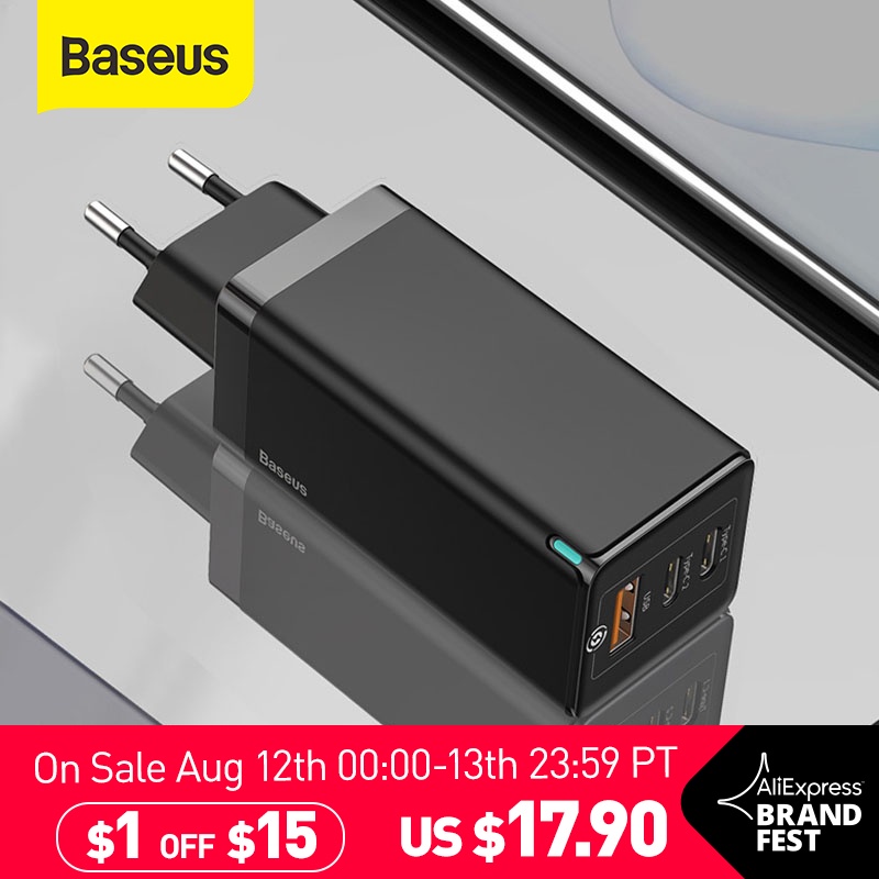 Baseus 65W GaN Charger Quick Charge 4.0 3.0 Type C PD USB Charger with QC 4.0 3.0 Portable Fast Charger For Laptop iPhone 12 Pro|Mobile Phone Chargers| - AliExpress