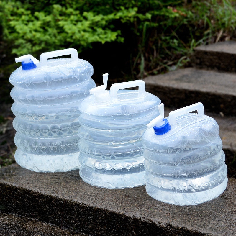 5L 15L Outdoor Collapsible Water Bag Camping Foldable Water Containers Drinking Multifunction Telescopic Storage Water Bottle|Water Bags| - AliExpress