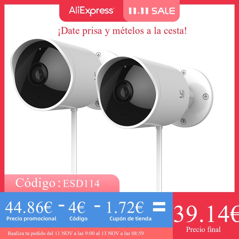 YI Outdoor Camera surveillance camera IP 65 Water Resistant Housing Cam Night Vision Human Detection Security Camera|Surveillance Cameras| - AliExpress
