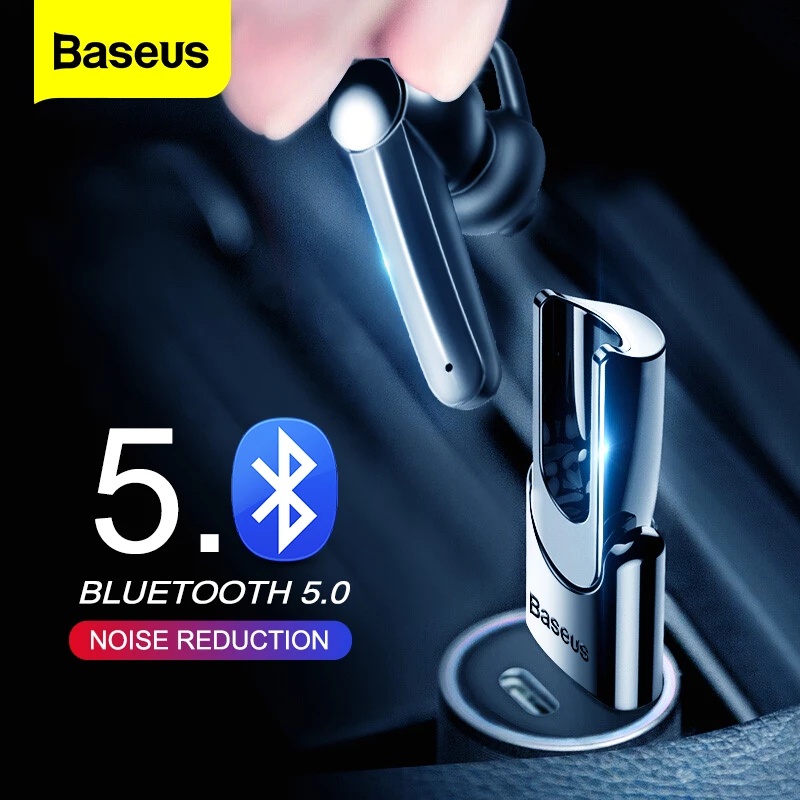Baseus Magnetic Charging Wireless Bluetooth Earphone Bluetooth Headset Single Handsfree with Microphone Business USB Ear Hook|Bluetooth Earphones & Headphones| - AliExpress