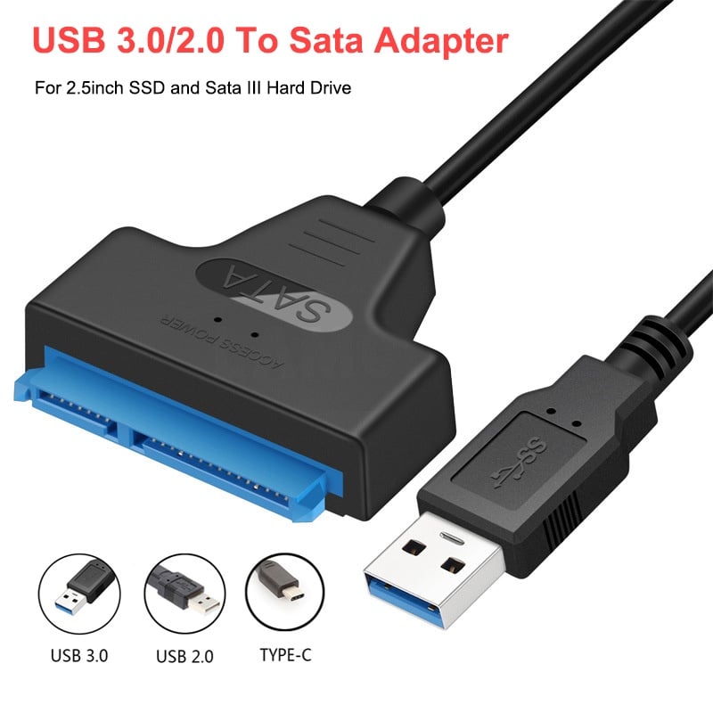 Congdi USB SATA 3 Cable Sata To USB 3.0 Adapter UP To 6 Gbps Support 2.5Inch External SSD HDD Hard Drive 22 Pin Sata III A25 2.0|Computer Cables & Connectors| - AliExpress