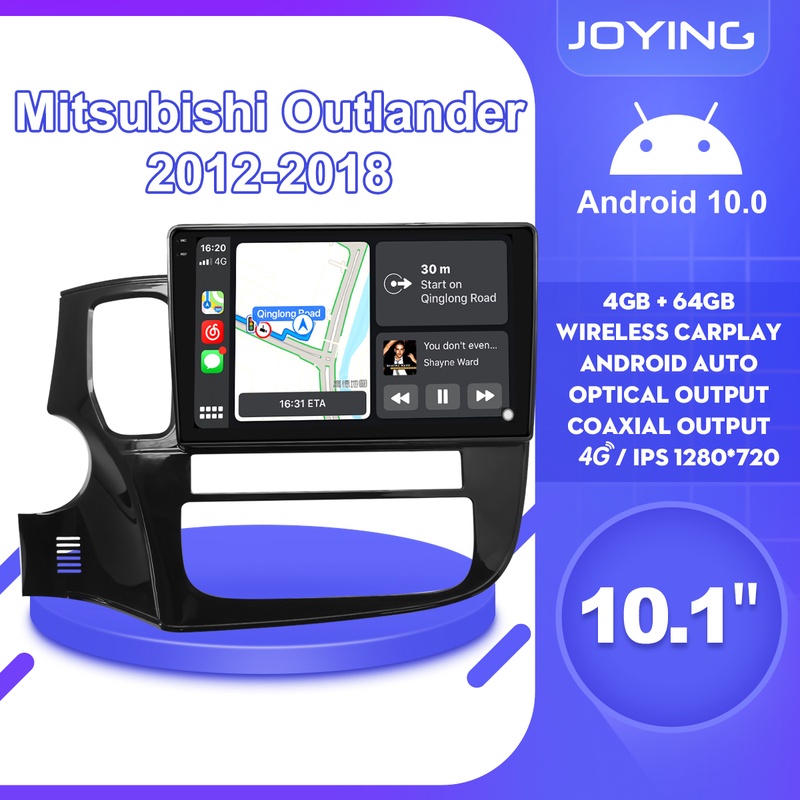 10''Autoradio 1 Din Android 10 Head Unit Car Radio Stereo GPS Navigation Wireless Carplay For Mitsubishi Outlander 2012 2018 DVR|Car Multimedia Player| - AliExpress
