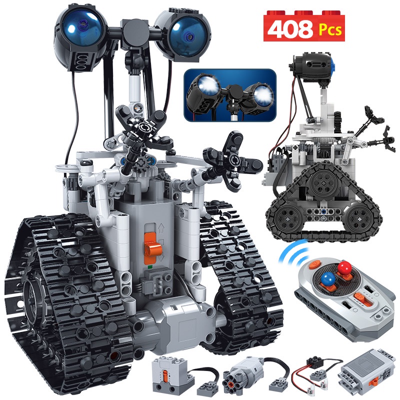 ZKZC 408PCS City Creative RC Robot Electric Building Blocks Technic Remote Control Intelligent Robot Bricks Toys For Children|Blocks| - AliExpress