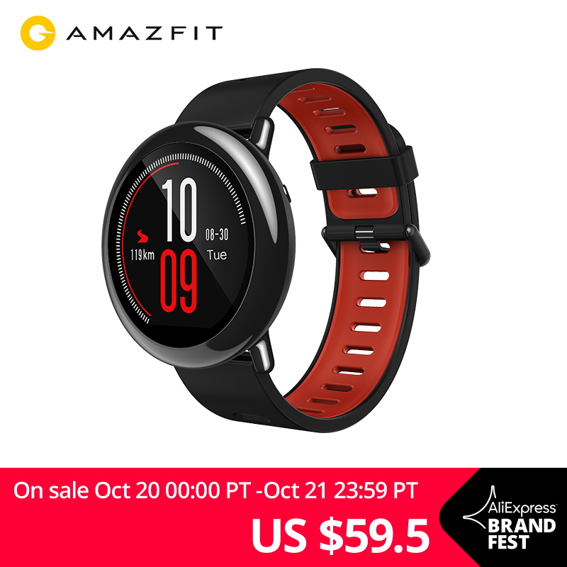 Original Amazfit Pace Smartwatch Amazfit Smart Watch Bluetooth Notification GPS Information Push Heart Rate Monitor for Android|Smart Watches| - AliExpress