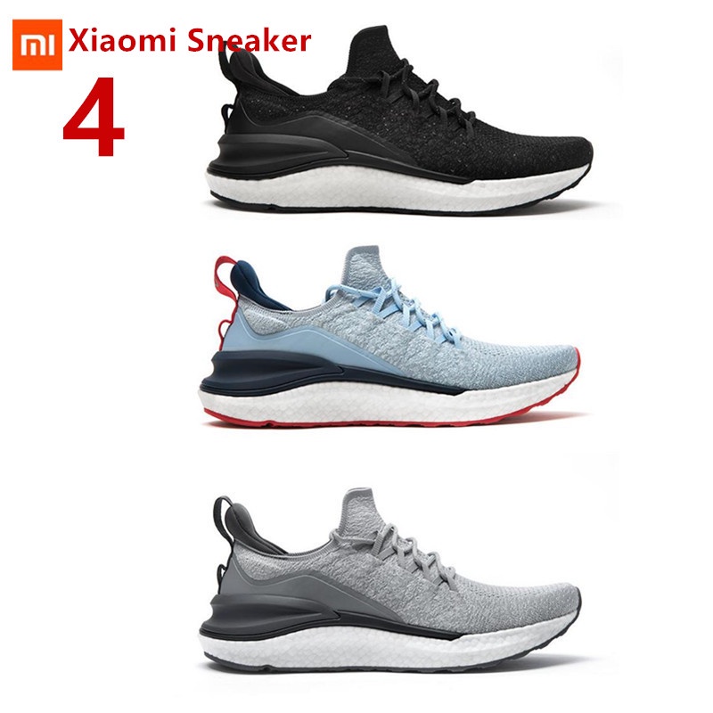 XiaoMi Mijia Men Sport Shoes Sneakers Sneaker 4 4th Men Running Lightweight Breathable 4D Fly Woven Upper Washable|Smart Remote Control| - AliExpress