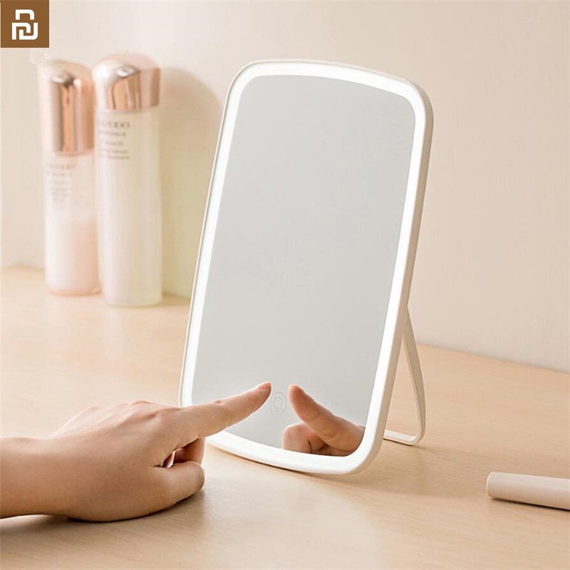 Original Youpin Jordan judy Intelligent portable makeup mirror desktop led light portable folding light mirror dormitory desktop|Makeup Mirrors| - AliExpress