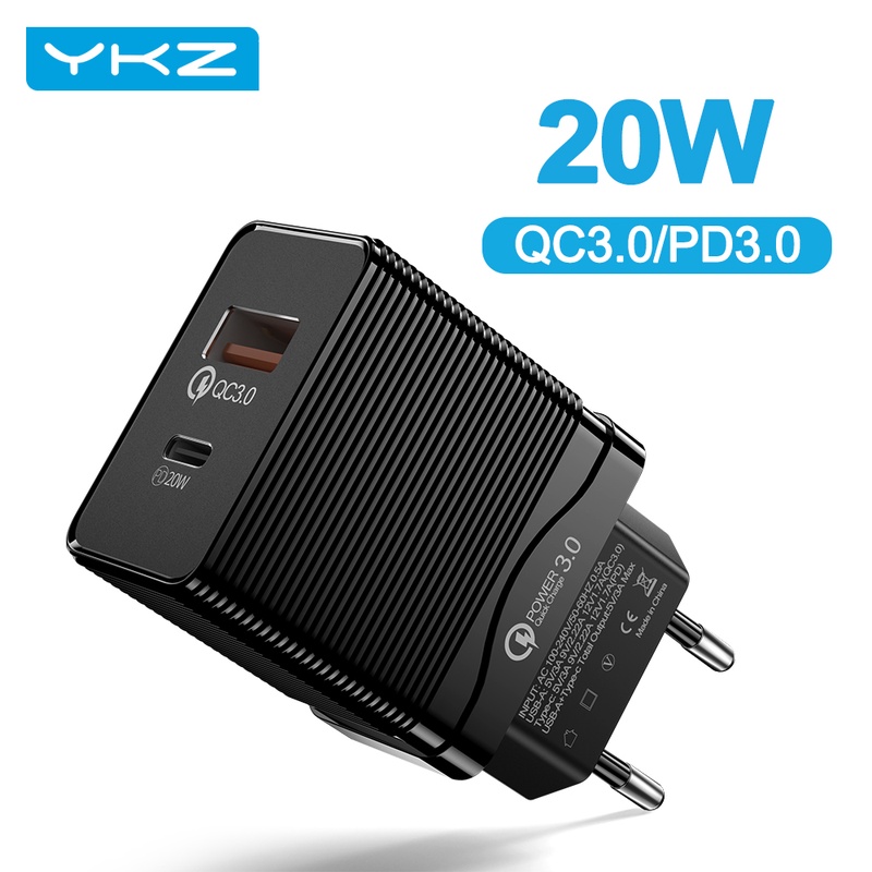 YKZ 20W/30W Quick Charge 4.0 3.0 Type C PD USB Charger For iPhone 12 Pro Max Mobile Phone Wall Charger For Samsung Huawei|Mobile Phone Chargers| - AliExpress