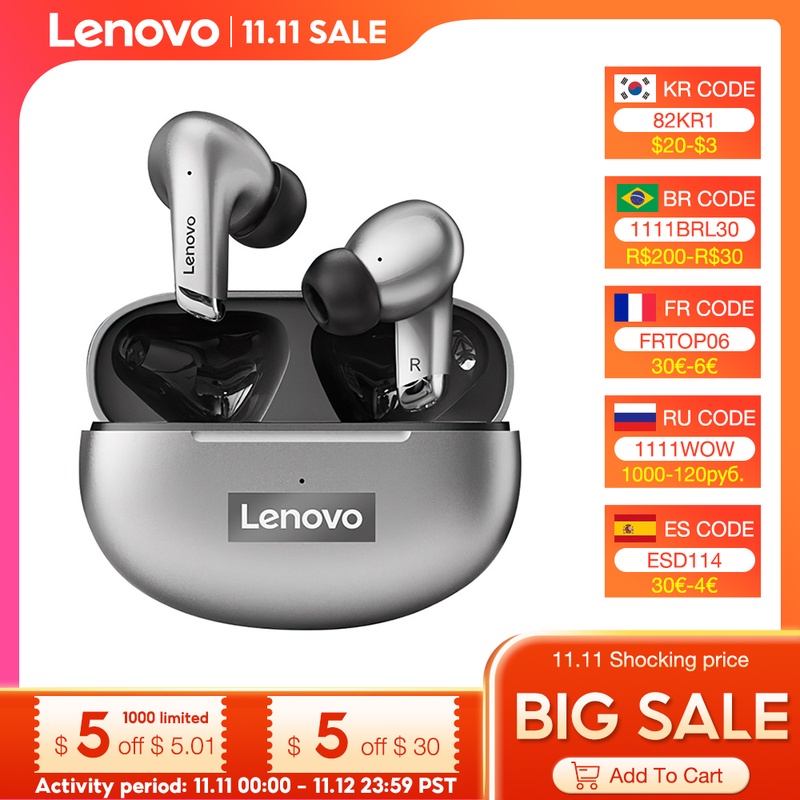 Lenovo LP5 Mini Bluetooth Earphone 9D Stereo Waterproof Wireless Earbuds for iPhone 13 Xiaomi Bluetooth Headphones With Mic|Bluetooth Earphones & Headphones| - AliExpress