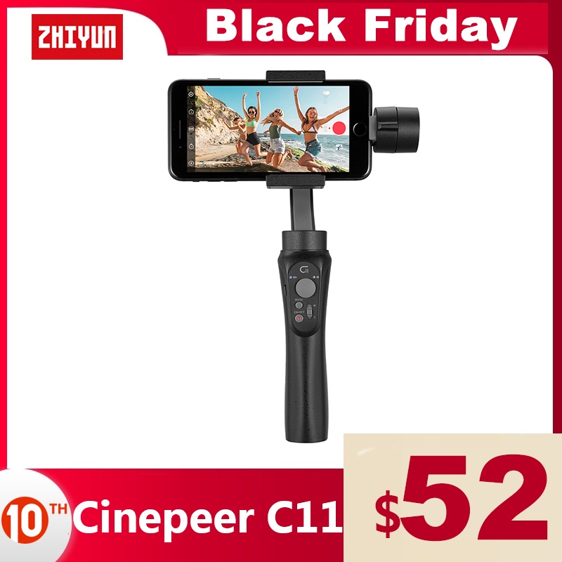 ZHIYUN Official CINEPEER C11 3 Axis Phone Gimbal Handheld Stabilizers Vlog Smartphone for iPhone 11 12 XS Huawei Xiaomi Samsung|Handheld Gimbal| - AliExpress