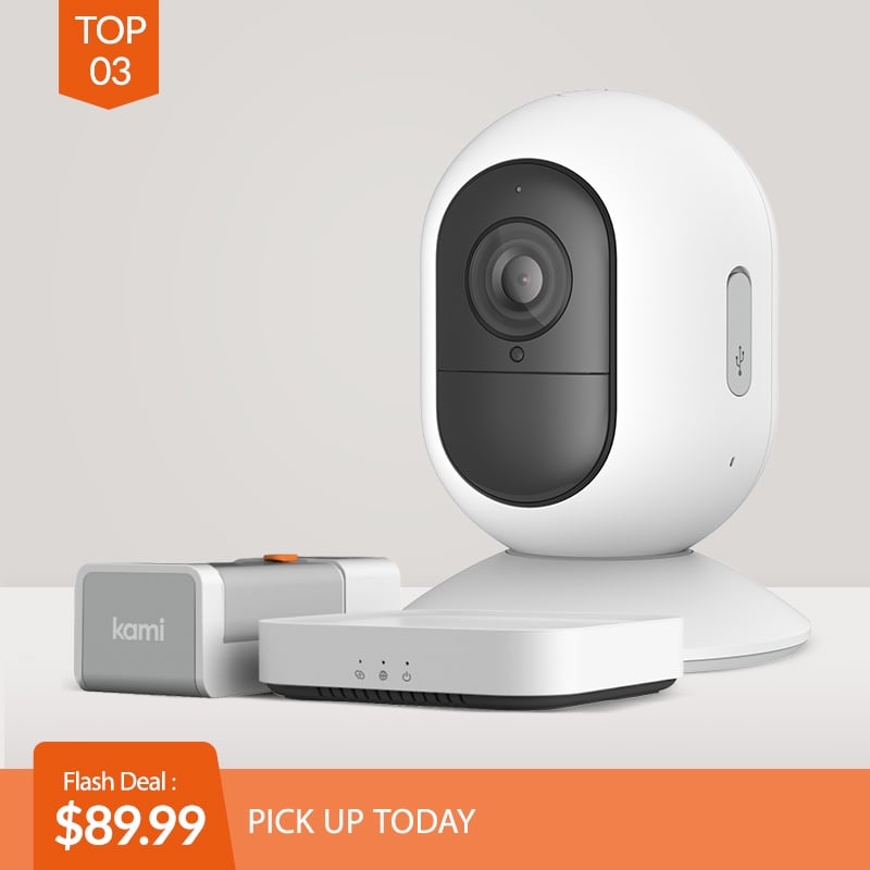 Kami Security Camera White Indoor/Outdoor Wireless 1080p Home Security System Home Kit Compatibility, with Rechargeable Battery|Surveillance Cameras| - AliExpress