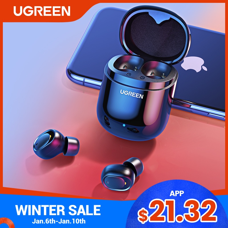 Ugreen Bluetooth Earphone 5.0 TWS True Wireless Earbuds Stereo Headphones Handsfree in Ear Phone Gaming Sport Headset on AliExpress