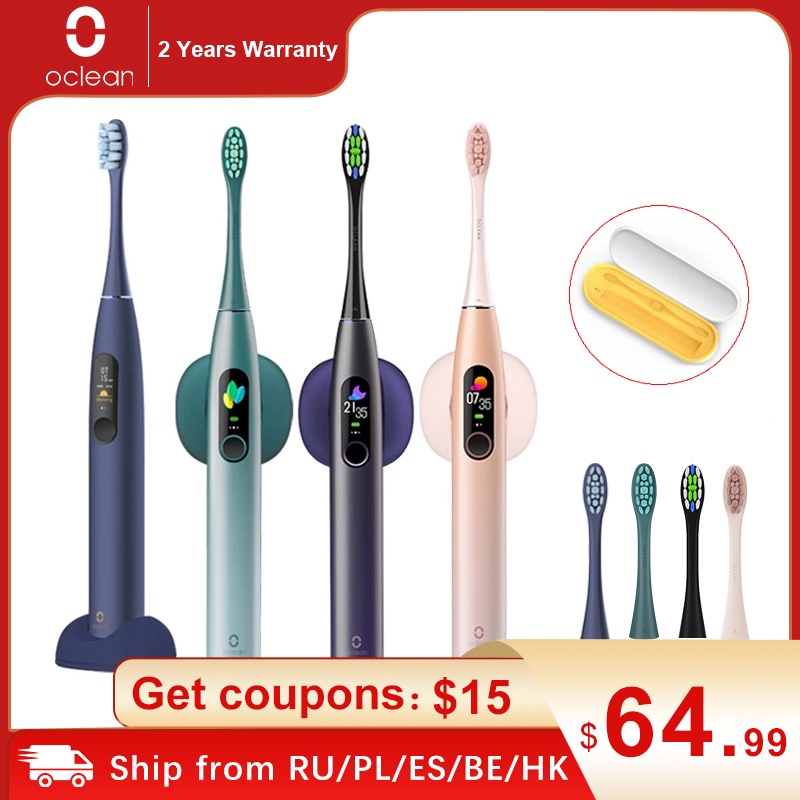 Global Version Oclean x pro Sonic Electric Toothbrush Adult IPX7 2 in 1 Charger Holder Color Touch Screen Toothbrush Fast Charge|Electric Toothbrushes| - AliExpress