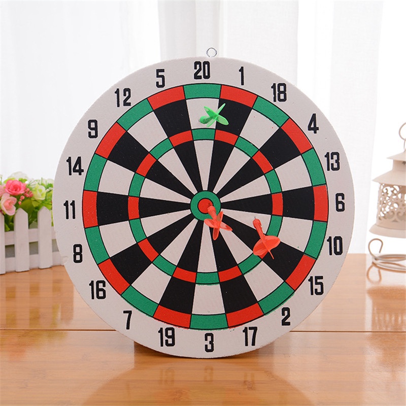 Diameter 29.5cm Darts Target +3 Darts Wall mounted Two sided Dual use Thick Foam Toy Dart Board Suit|Darts| - AliExpress