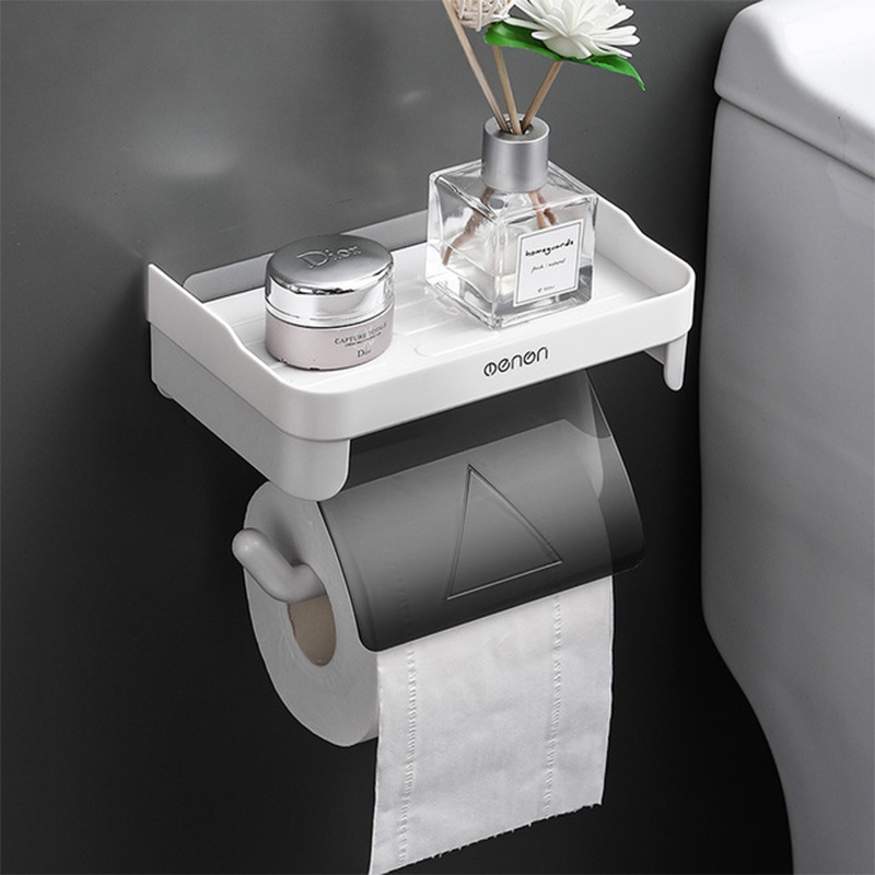 Wall Mount Toilet Paper Holder Bathroom Tissue Accessories Rack Holders Self Adhesive Punch Free Kitchen Roll Paper Accessory|Portable Toilet Paper Holders| - AliExpress