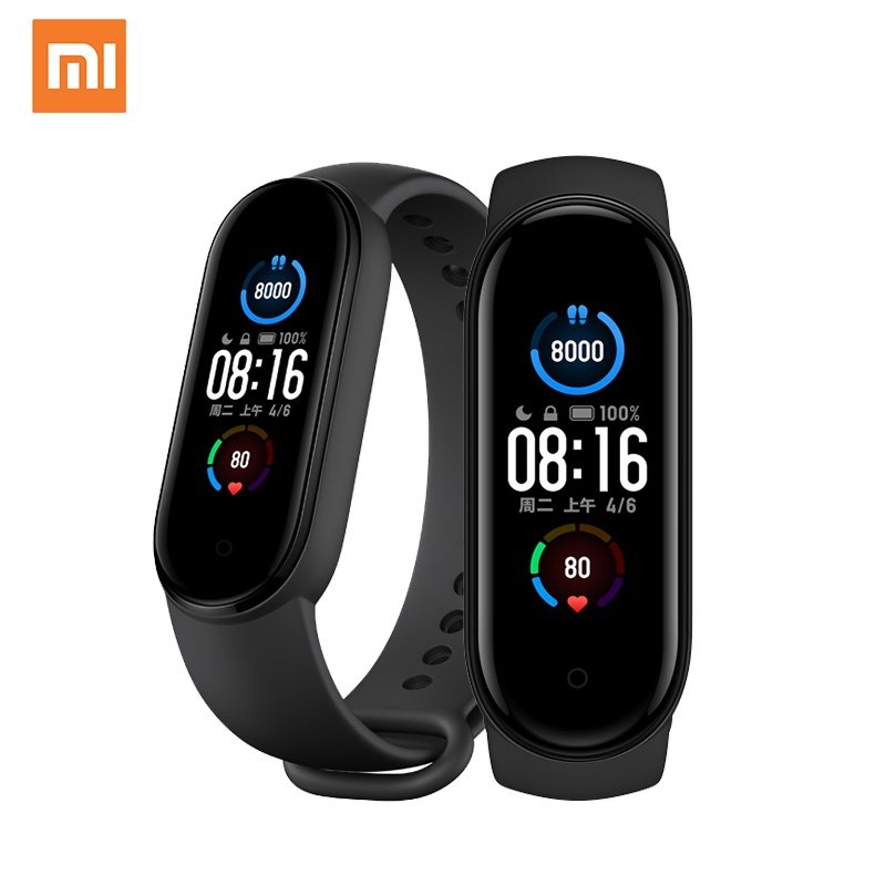 2020 Xiaomi Mi Band 5 Smart Bracelet 1:1 large AMOLED Screen Heart Rate Fitness Traker Bluetooth 5.0 Sport Waterproof band 5|Smart Wristbands| - AliExpress