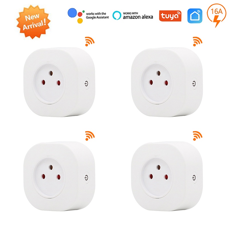 Israel Il 16a Smart Socket Wifi Wireless Switch Smart Plug 220v Power Outlet App Remote Control Compatble Alexa Google Assistant - Electrical Sockets - AliExpress