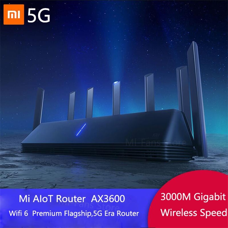 NEW Xiaomi AX3600 AIoT Router Wifi 6 5G Wifi6 600Mb Dual Band 2976Mbs Gigabit Rate Qualcomm A53 External Signal Amplifier|Wireless Routers| - AliExpress