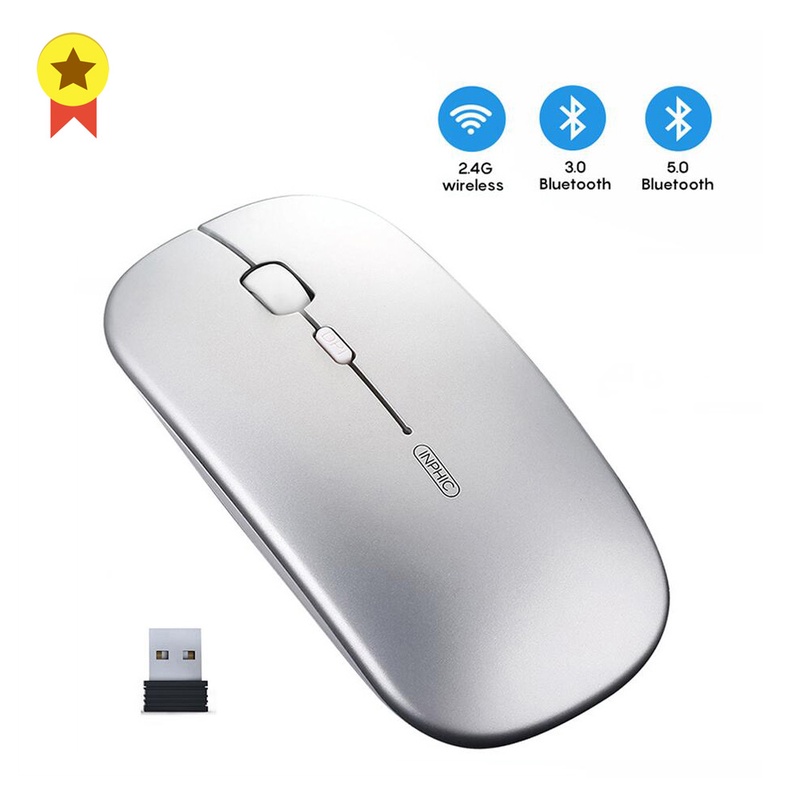 Wireless Mouse Computer Bluetooth Mouse Silent Mause Rechargeable Ergonomic Mouse 2.4Ghz USB Optical Mice For Macbook Laptop PC|Mice| - AliExpress