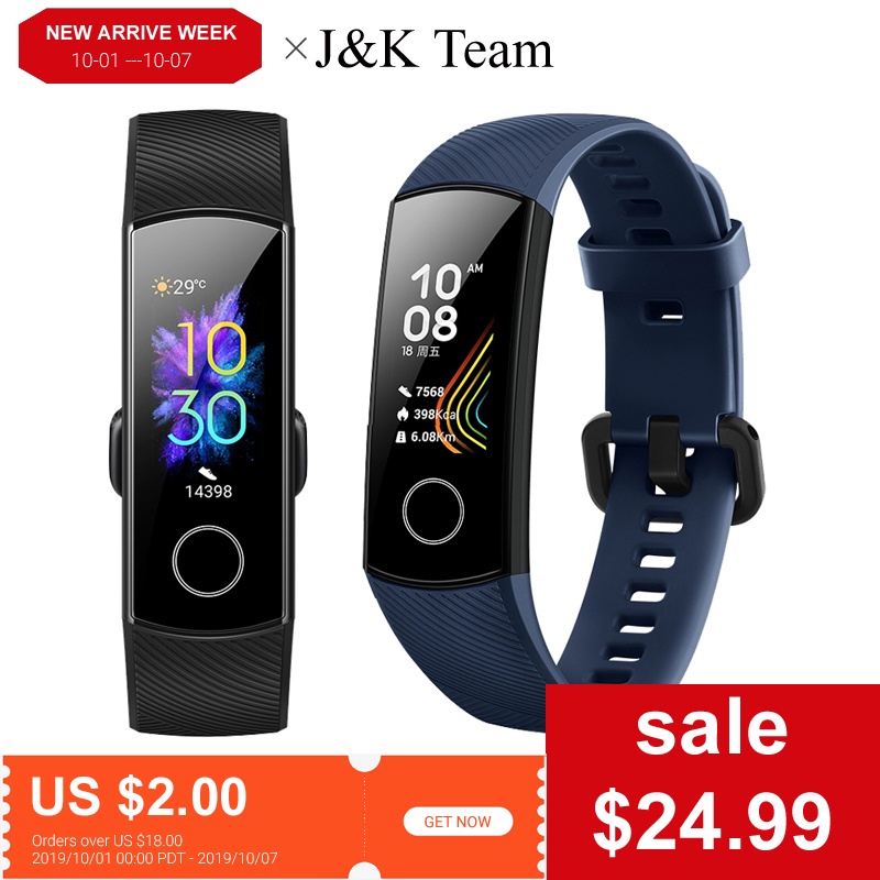Huawei Honor band 5 Smart Band Global Version Blood Oxygen smartwatch AMOLED Huawei smart band heart rage ftness sleep tracker-in Smart Wristbands from Consumer Electronics on Aliexpress.com | Alibaba Group