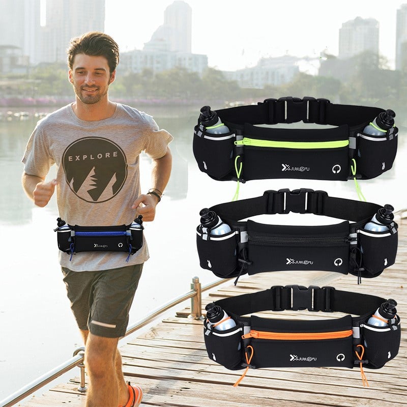 Running Waist Bag Marathon Running Bag Men Women Outdoor Riding Fitness With Water Bottle Waterproof Phone Sport Belt Waist Bags|Running Bags| - AliExpress