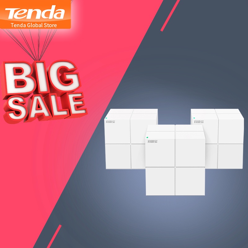 New Tenda Nova MW6 Whole Home Mesh WiFi System, 11AC Dual Band Wireless Router Wi Fi Repeater, Works with Alexa, Plug and Play on AliExpress