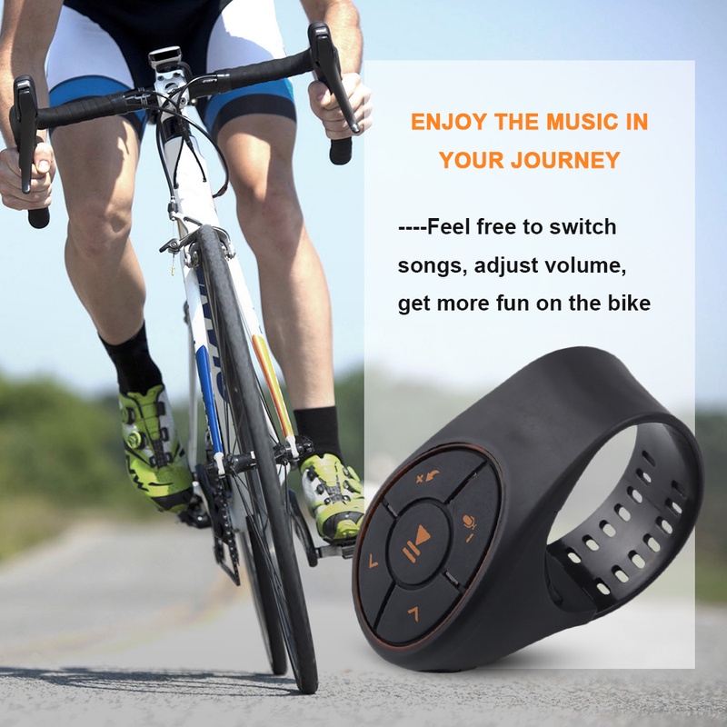 kebidumei Wireless Remote Control Bluetooth Car Kit Portable Receiver Media Button For Car Steering Wheel Bike For IOS Android| | - AliExpress