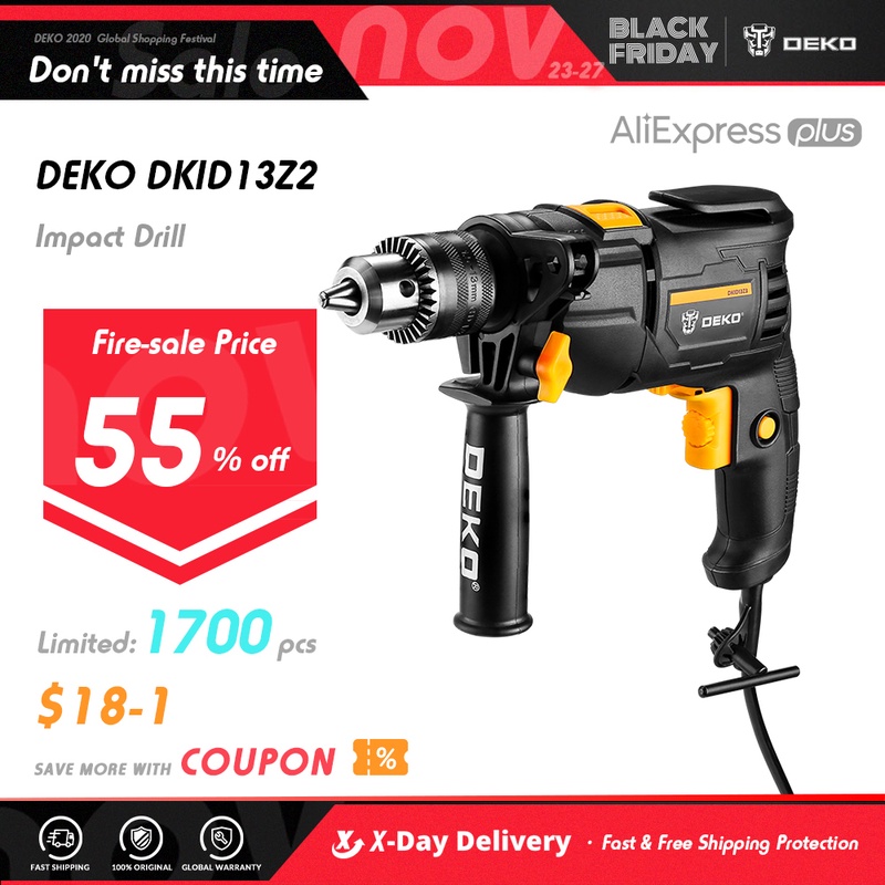 DEKO New DKIDZ Series 220V Impact Drill 2 Functions Electric Rotary Hammer Drill Screwdriver Power Tools Electric Tools|Electric Drills| - AliExpress