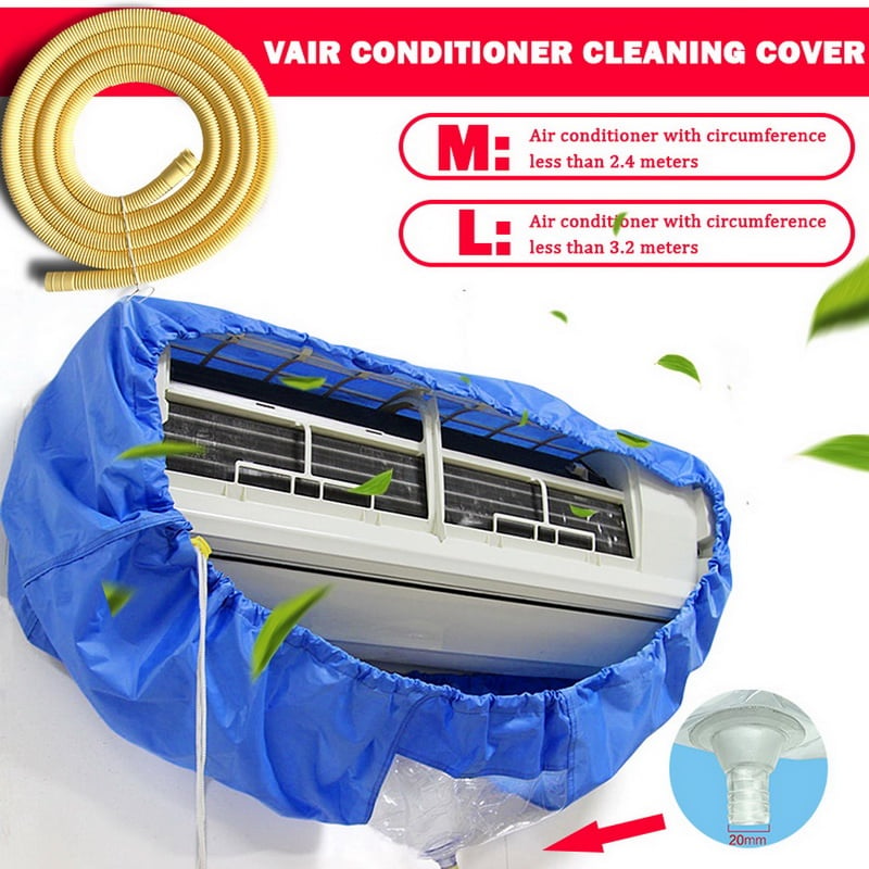 Air Conditioner Cover Washing Wall Mounted Air Conditioning Cleaning Protective Dust Cover Cleaner Bags Tightening belt|Air Conditioner Covers| - AliExpress