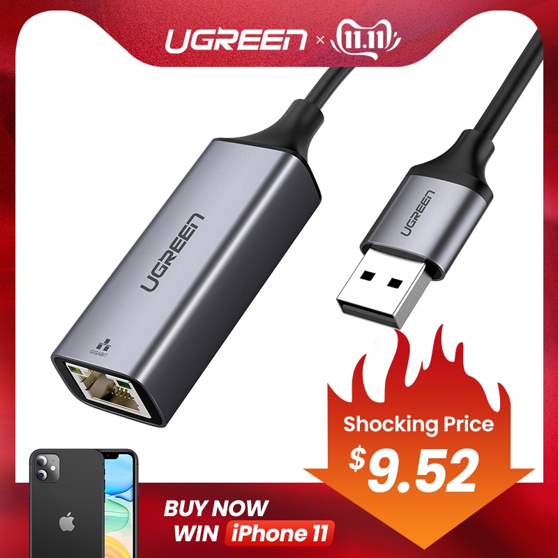 Ugreen USB Ethernet Adapter USB 3.0 2.0 Network Card to RJ45 Lan for Windows 10 Xiaomi Mi Box 3 Nintend Switch Ethernet USB-in Network Cards from Computer & Office on AliExpress - 11.11_Double 11_Singles' Day