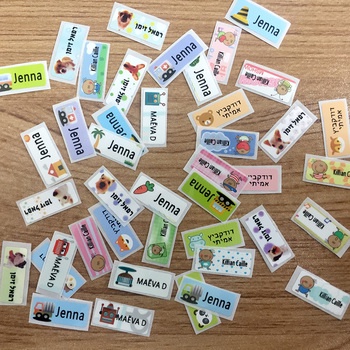 100Pcs Name Tag Sticker Customize Stickers Waterproof Personalized Labels Children School Stationery Water Bottle Pencil Sticker