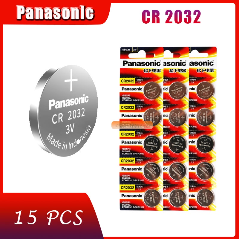 15 X original brand new battery for PANASONIC cr2032 3v button cell coin batteries for watch computer cr 2032|batteries for watches|coin batterybattery for - AliExpress