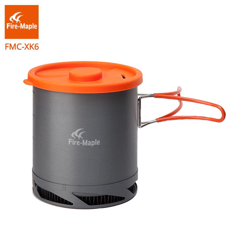 Fire Maple FMC XK6 Heat Exchanger Pot 1L Foldable Cooking Pots with Mesh Bag Outdoor Camping Cookware|picnic cookware|heat collecting exchangerfire maple - AliExpress