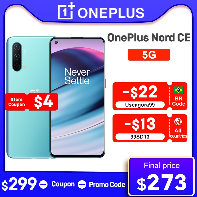 Smartphone Oneplus Nord CE 5G EB210 64MP Triple Camera Snapdragon 750G 90 Hz AMOLED Display 4500mAh 30T Fast Charging NFC Phone|Cellphones| - AliExpress