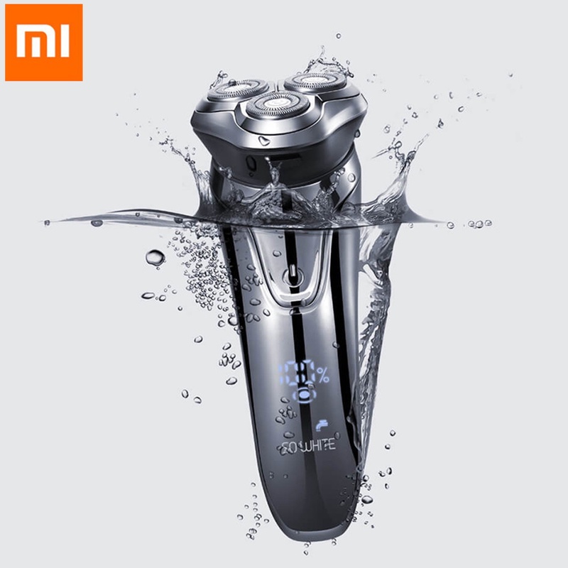 XIAOMI SO WHITE ES3 Electric Razor Shaver Wireless 3D Smart Razor Shaver USB Charging IPX7 Waterproof 3 Head LED Display for Men-in Electric Shavers from Home Appliances on Aliexpress.com | Alibaba Group