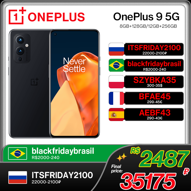 הגלובלי Rom OnePlus 9 5G Snapdragon 888 8GB 128GB Smartphone 6.5 ''120Hz נוזל AMOLED Hasselblad מצלמה OnePlus הרשמי חנות|Cellphones| - AliExpress