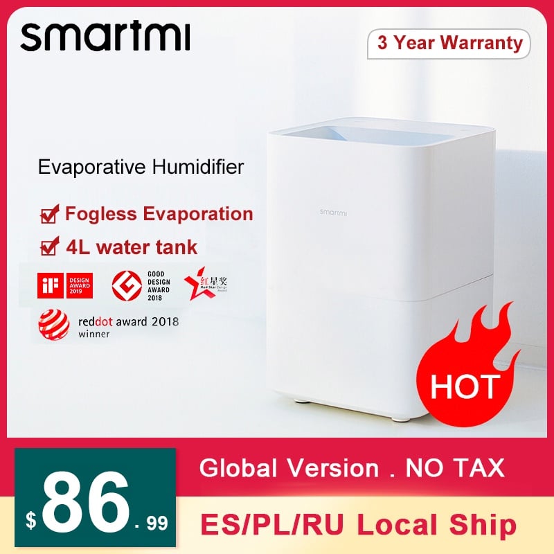 SMARTMI Evaporative Humidifier No Smog for home Air humidificador dampener Aroma diffuser essential oil mist maker APP Control|Humidifiers| - AliExpress