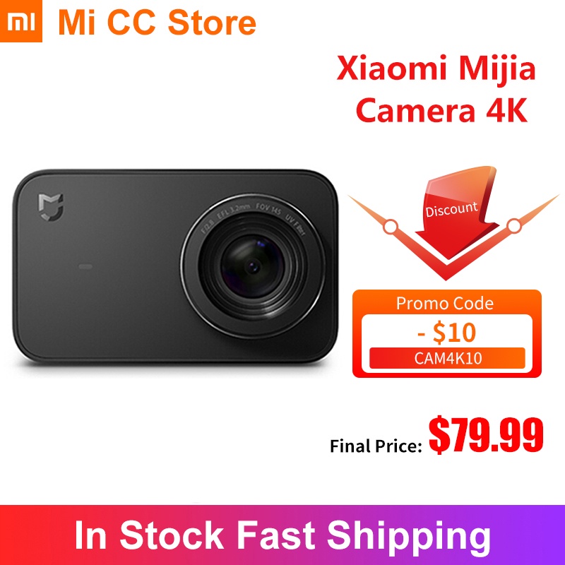 Xiaomi Mijia Camera 4K 30fps Action Video Recording Mini Smart Camera 2.4 Inch Touch Screen 1450mAh Battery Mijia APP control|Point & Shoot Cameras| - AliExpress